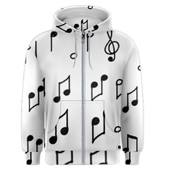 Piano Notes Music Men s Zipper Hoodie by HermanTelo