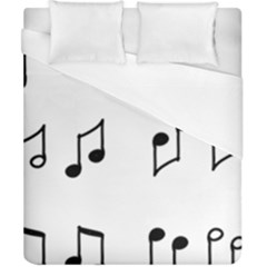 Piano Notes Music Duvet Cover (california King Size)