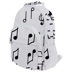 Piano Notes Music Rounded Multi Pocket Backpack