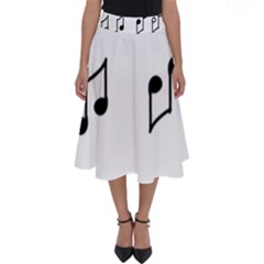 Piano Notes Music Perfect Length Midi Skirt