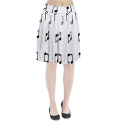 Piano Notes Music Pleated Skirt