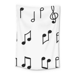 Piano Notes Music Small Tapestry