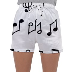 Piano Notes Music Sleepwear Shorts