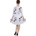 Piano Notes Music Ruffle Dress View2