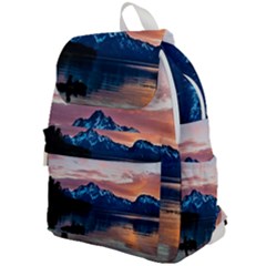 Tree Near Mountain Range Top Flap Backpack by Pakrebo