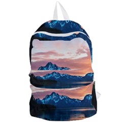 Tree Near Mountain Range Foldable Lightweight Backpack by Pakrebo