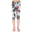 Red Petaled Flowers Kids  Capri Leggings  View1