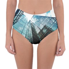 Architectural Design Architecture Building Business Reversible High-waist Bikini Bottoms by Pakrebo