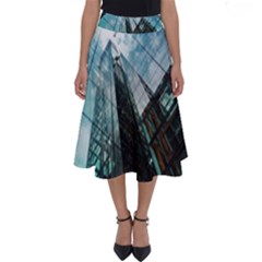 Architectural Design Architecture Building Business Perfect Length Midi Skirt by Pakrebo