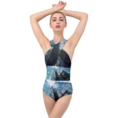 Architectural Design Architecture Building Business Cross Front Low Back Swimsuit by Pakrebo