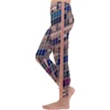 Low Angle Photography Of Beige And Blue Building Kids  Lightweight Velour Leggings View2