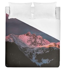 Snowy Summit Duvet Cover (queen Size) by Pakrebo