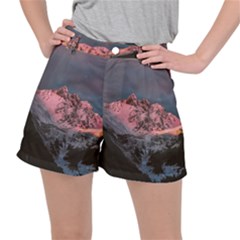 Snowy Summit Ripstop Shorts by Pakrebo