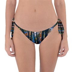 Silhouette Of Trees Reversible Bikini Bottom by Pakrebo