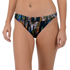 Silhouette Of Trees Band Bikini Bottom by Pakrebo