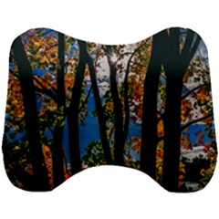 Silhouette Of Trees Head Support Cushion by Pakrebo