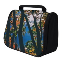 Silhouette Of Trees Full Print Travel Pouch (small) by Pakrebo