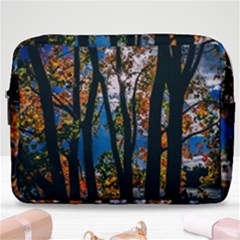 Silhouette Of Trees Make Up Pouch (large) by Pakrebo