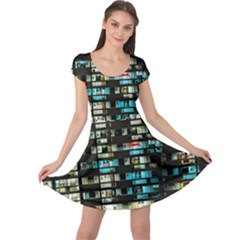 Architectural Design Architecture Building Cityscape Cap Sleeve Dress by Pakrebo