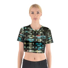 Architectural Design Architecture Building Cityscape Cotton Crop Top by Pakrebo