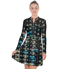 Architectural Design Architecture Building Cityscape Long Sleeve Panel Dress by Pakrebo