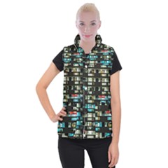 Architectural Design Architecture Building Cityscape Women s Button Up Vest by Pakrebo