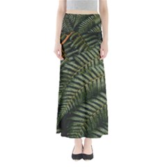 Green Leaves Photo Full Length Maxi Skirt by Pakrebo