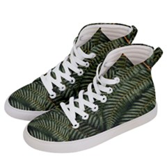 Green Leaves Photo Women s Hi-top Skate Sneakers by Pakrebo