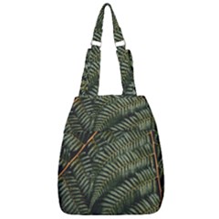 Green Leaves Photo Center Zip Backpack by Pakrebo