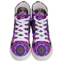 Floral To Be Happy Of In Soul Men s Hi-Top Skate Sneakers View1