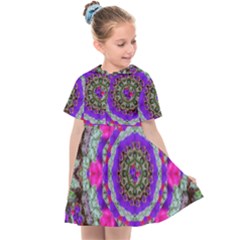 Floral To Be Happy Of In Soul Kids  Sailor Dress by pepitasart