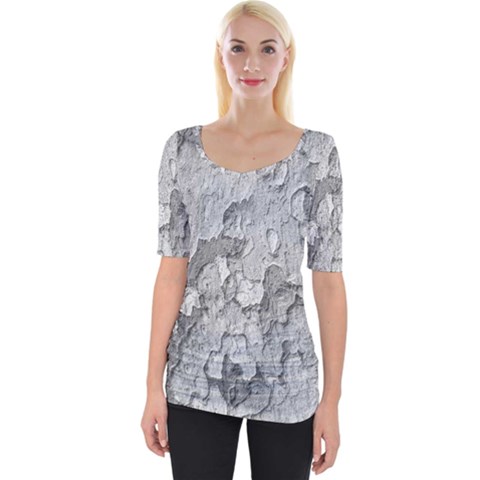 Nature Texture Print Wide Neckline Tee by dflcprintsclothing