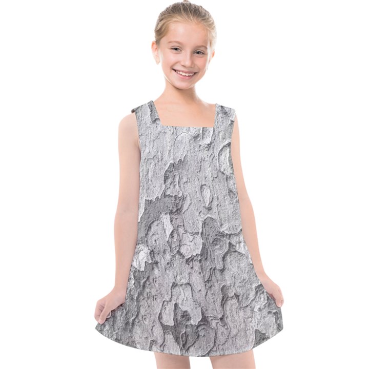 Nature Texture Print Kids  Cross Back Dress