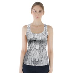 Nature Texture Print Racer Back Sports Top by dflcprintsclothing