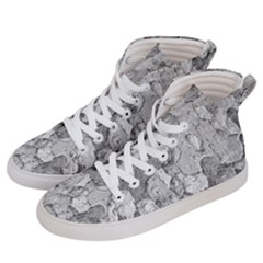 Nature Texture Print Men s Hi-top Skate Sneakers by dflcprintsclothing