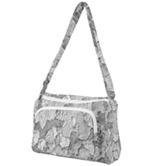 Nature Texture Print Front Pocket Crossbody Bag by dflcprintsclothing