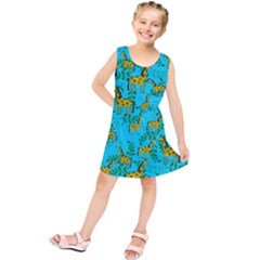 Cute Giraffes Pattern Kids  Tunic Dress