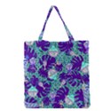 Ice Cream Tropical Pattern Blue Grocery Tote Bag View1