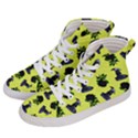 Gothic Girl Rose Yellow Pattern Men s Hi-Top Skate Sneakers View2