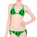 Gothic Girl Rose Green Pattern Classic Bikini Set View1