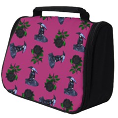 Gothic Girl Rose Pink Pattern Full Print Travel Pouch (big) by snowwhitegirl