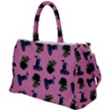 Gothic Girl Rose Light Pink Pattern Duffel Travel Bag View1