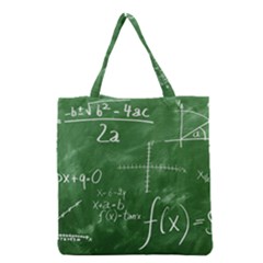 Mathematics Green Grocery Tote Bag by snowwhitegirl