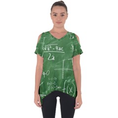 Mathematics Green Cut Out Side Drop Tee by snowwhitegirl