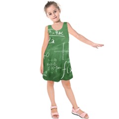 Mathematics Green Kids  Sleeveless Dress by snowwhitegirl