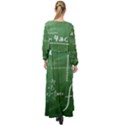 Mathematics Green Maxi Chiffon Beach Wrap View2