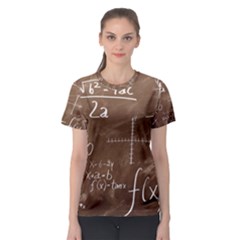 Mathematics Brown Women s Sport Mesh Tee