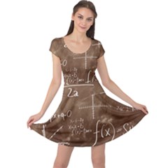 Mathematics Brown Cap Sleeve Dress by snowwhitegirl