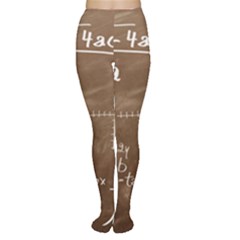 Mathematics Brown Tights by snowwhitegirl