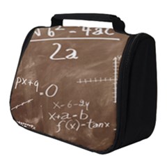 Mathematics Brown Full Print Travel Pouch (small) by snowwhitegirl